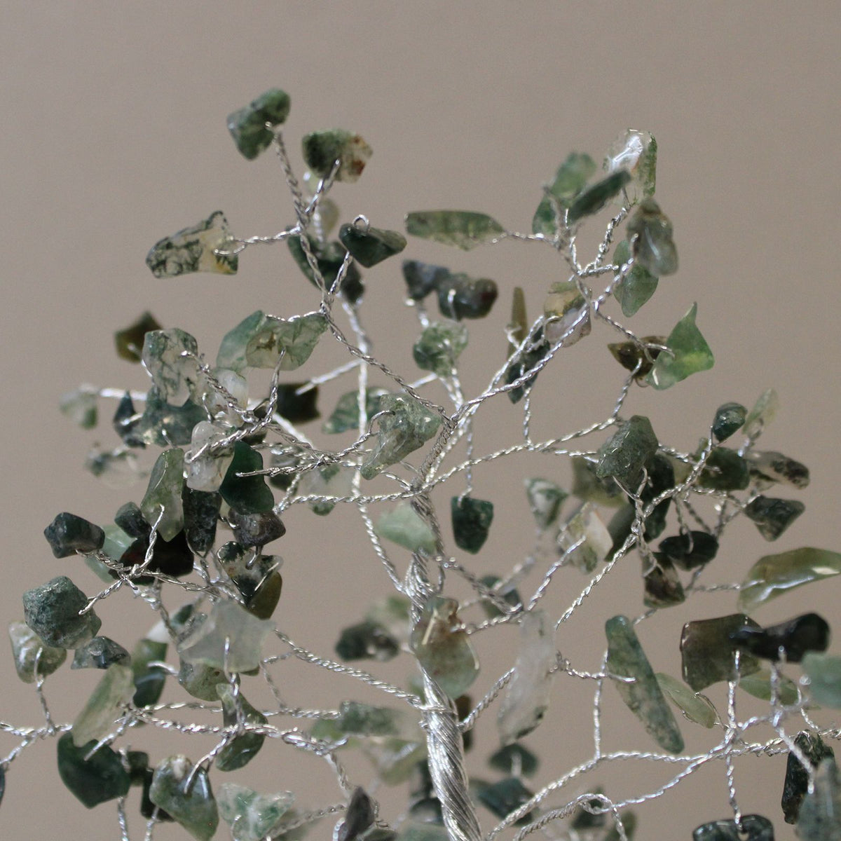 Moss Agate Gemstone Tree with Orgonite Base - 160 Stone – view 4