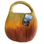 Water Felted Bee Bag - Sunrise Orange, One Handle – view 3