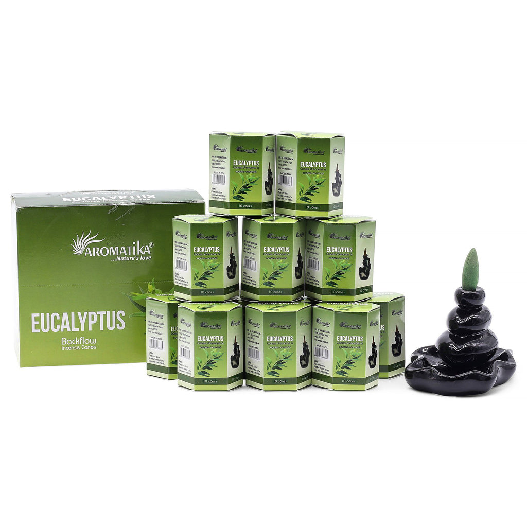 Aromatika Eucalyptus Backflow Incense Cones Pack of 10 – view 6