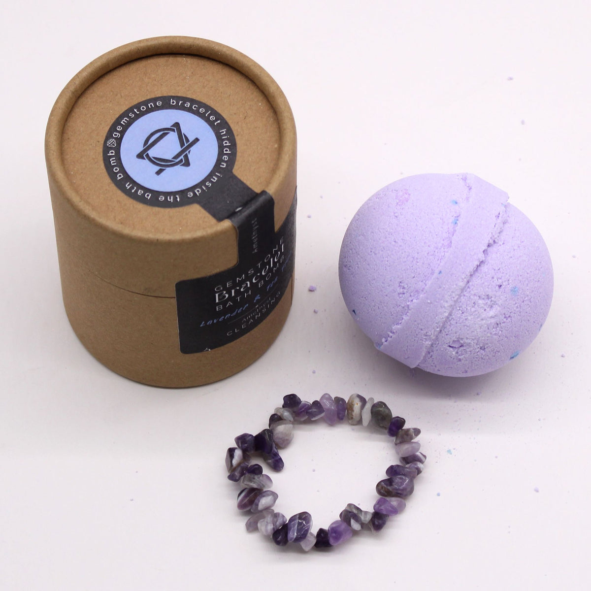 Amethyst Gemstone Bracelet Bath Bomb – view 4