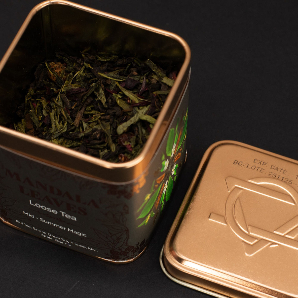 Mid-Summer Magic Fruity Red & Green Tea Tin 50g – view 5
