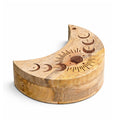 Moon Shaped Sliding Box for Tarot and Crystals
