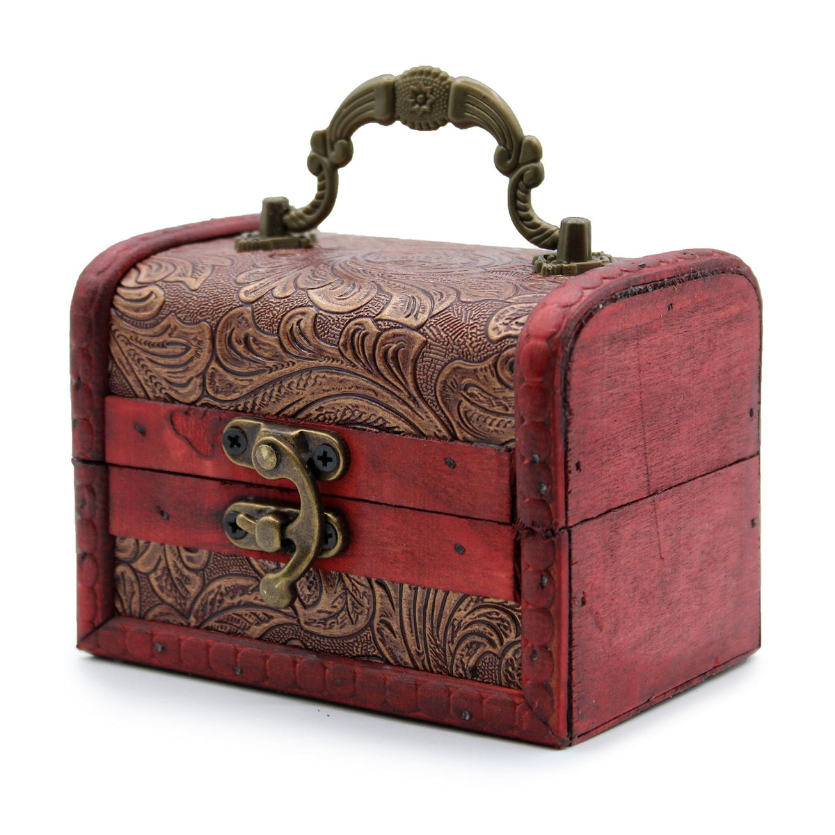 Colonial Box, Floral Embossed, Vintage Style – view 3