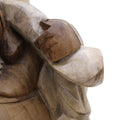 Hand Carved Buddha Statue, Bring Wood Pose, 30cm