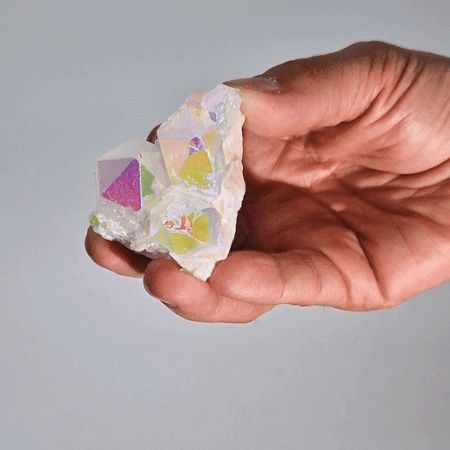 Medium Aura Angel Quartz Cluster, approx 6.5cm – view 3