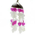 Coconut & Capiz Shell Wind Chime, Mixed Shapes, 35cm – view 2