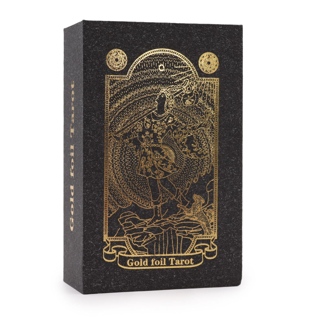 Gold Foil Tarot Set with Guidebook in Gift Box – view 2