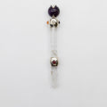 Celestial Prism Wand - Amethyst Moving Sphere - 12cm