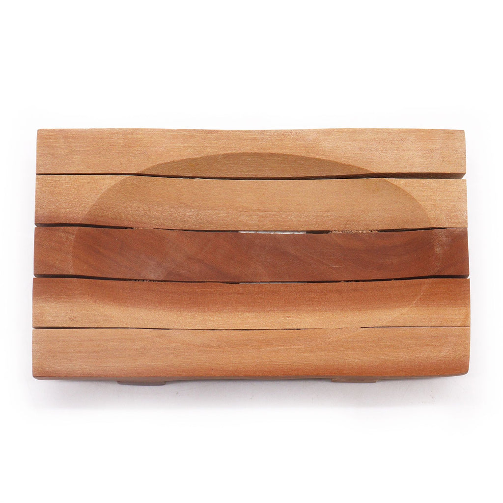 Mahogany-Style Soap Dish - Grid Drainer – view 4