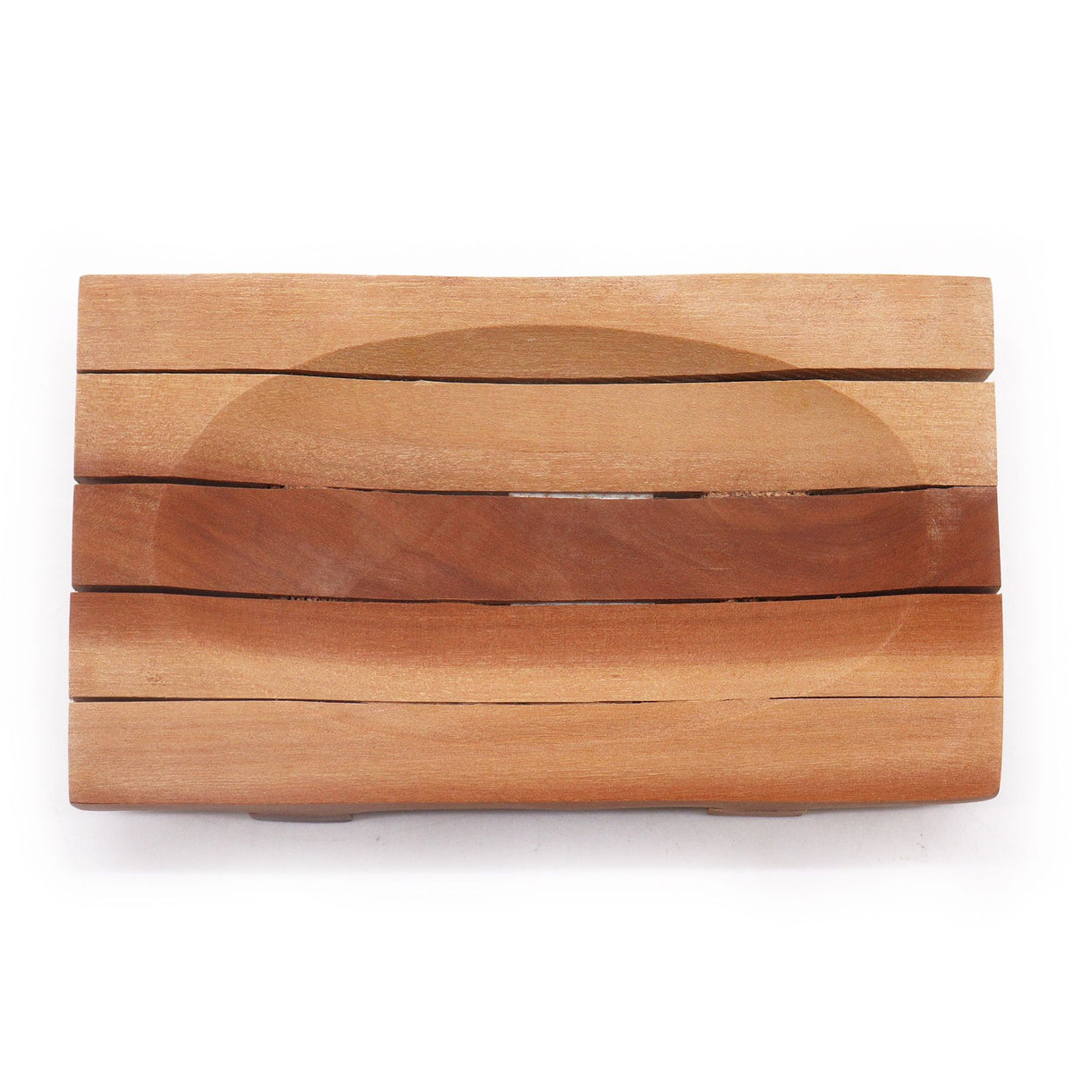 Mahogany-Style Soap Dish - Grid Drainer – view 4