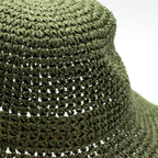 Nomad Sari Floppy Straw Sun Hat - Moss Green – view 2
