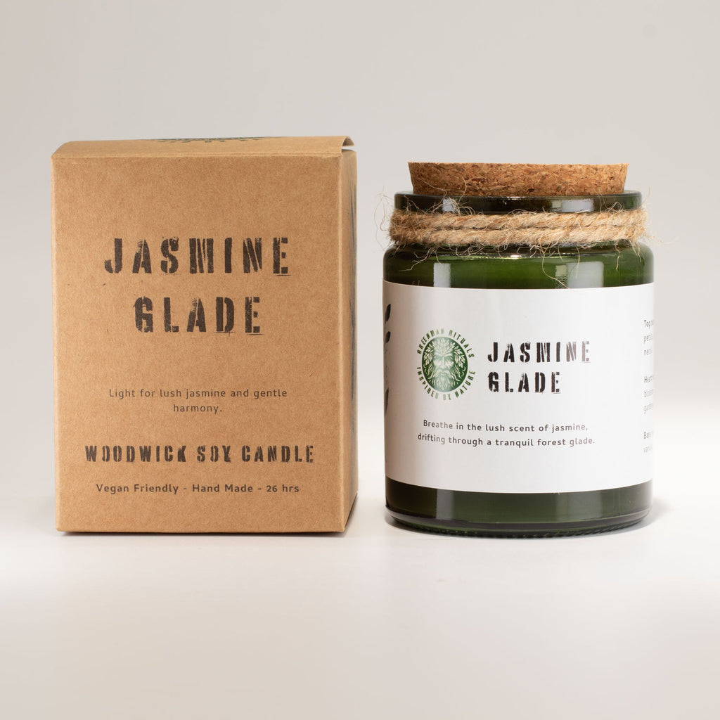 Greenman Woodwick Soy Candle - Jasmine Glade – view 7