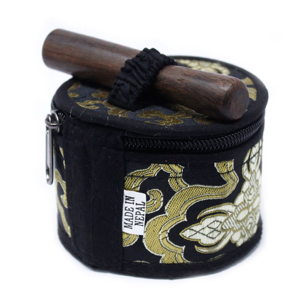 Mini Singing Bowl Gift Set - Black Pouch – view 4