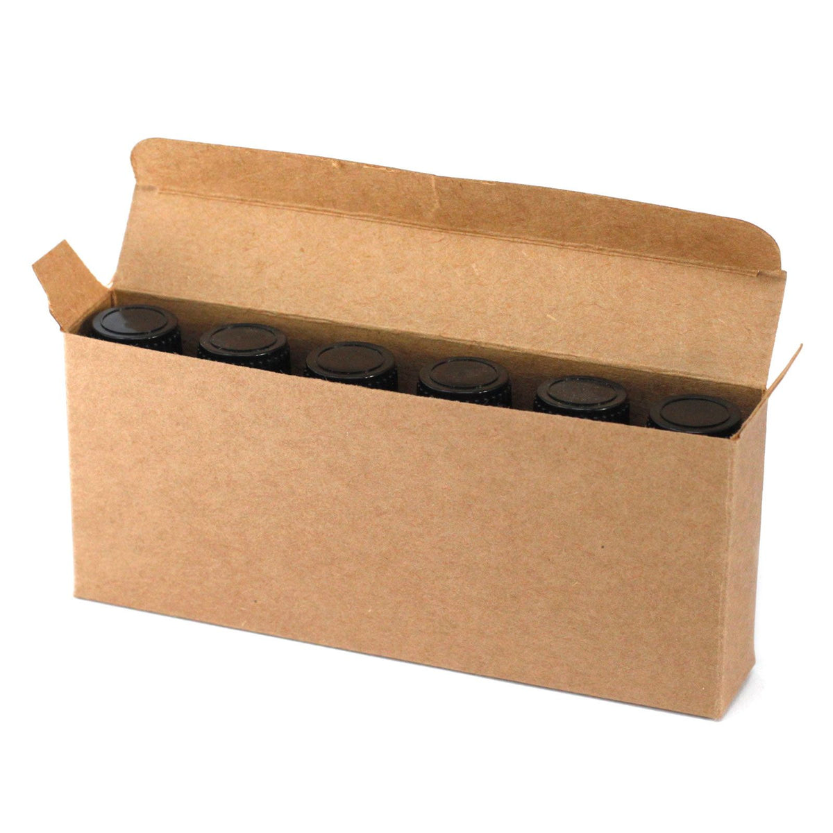 Brown Kraft Box for Six 10ml Essential Oil Bottles – view 4