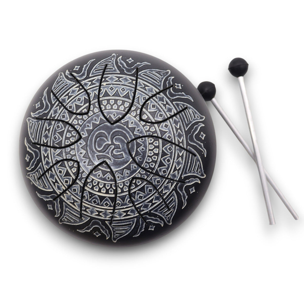 Steel Tongue Happy Drum Om Mandala Engraved - 16cm – view 4