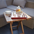 Square Folding Coffee Table, Recycled Teak - 50 cm – view 6