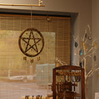 Iron Pentagon Wind Chime with Cow Bells, 25x49cm – view 2