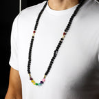 Chakra Lava Stone Necklace 42cm - Emotional Healing – view 4