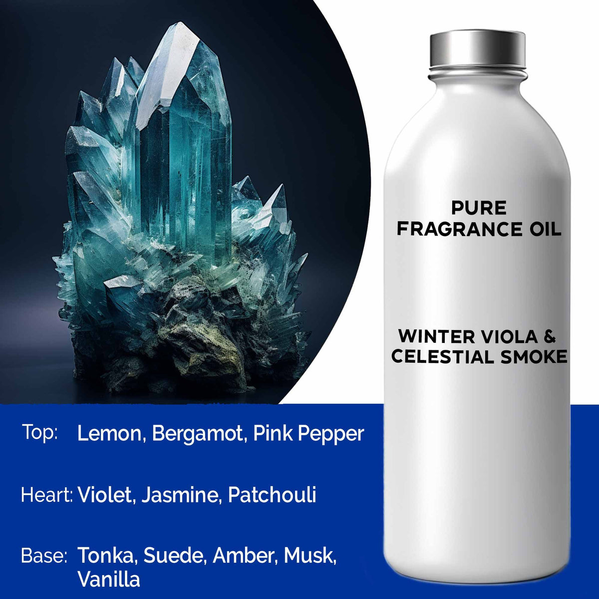 Winter Viola & Celestial Smoke Pure Fragrance Oil - 500ml