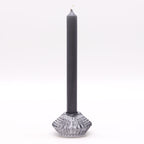 Set of 2 Flower Flip Candle Holders - Midnight Grey – view 3