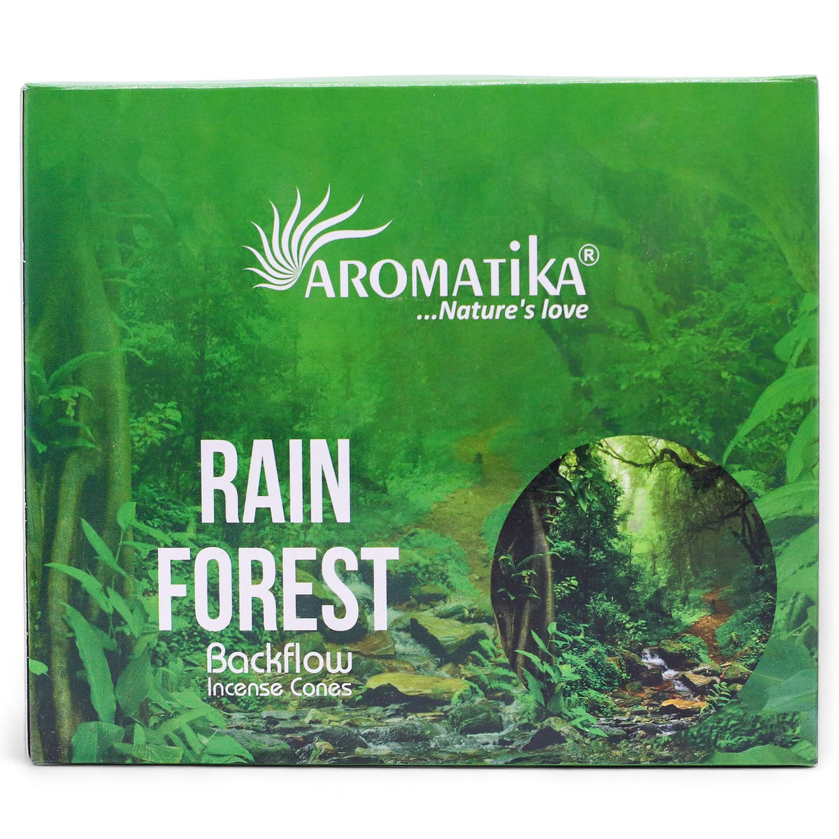 Aromatika Rain Forest Backflow Incense Cones Pack of 10