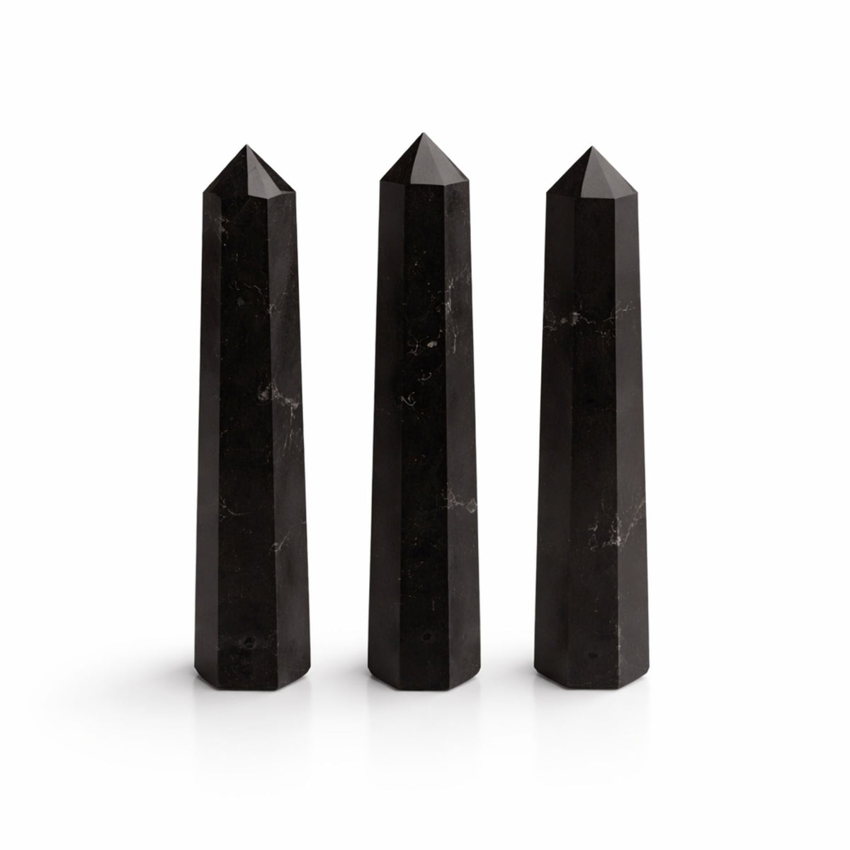 Black Tourmaline Six Face Obelisk Point approx 11cm