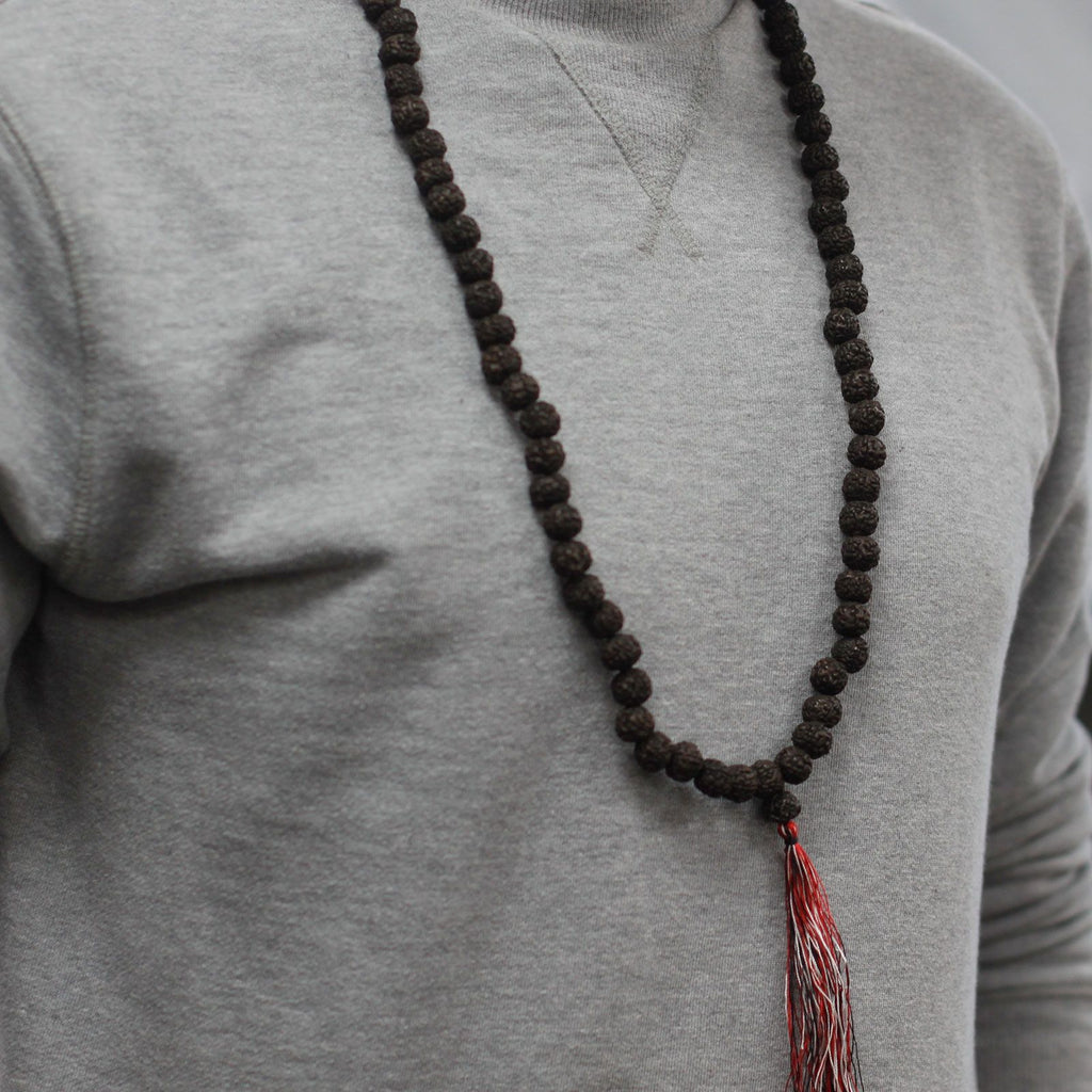108 Bead Rudraksha Mala Necklace - Dark – view 3