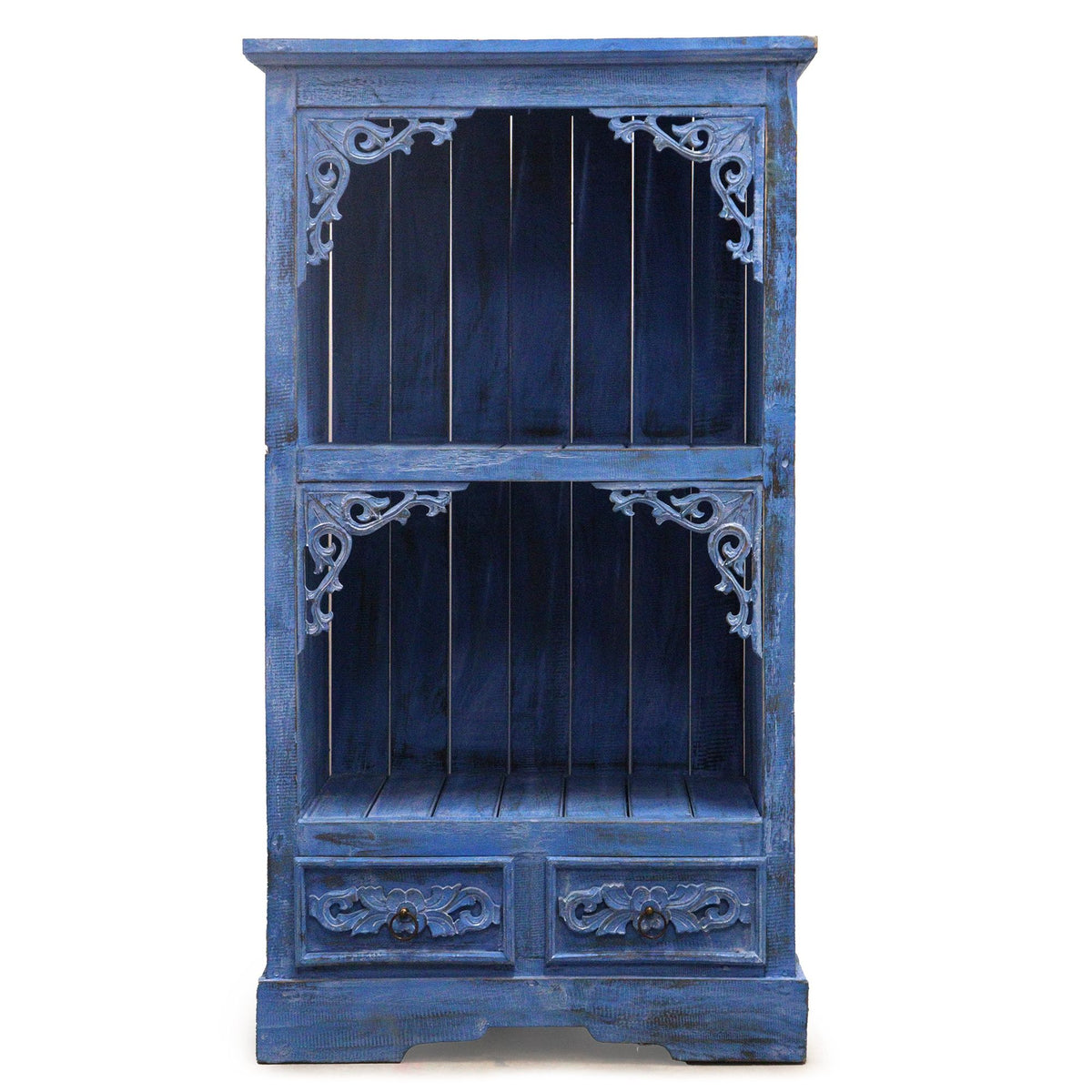 Albasia Wood Bathroom Cabinet - Bluewash, 120 x 66.7 cm – view 3