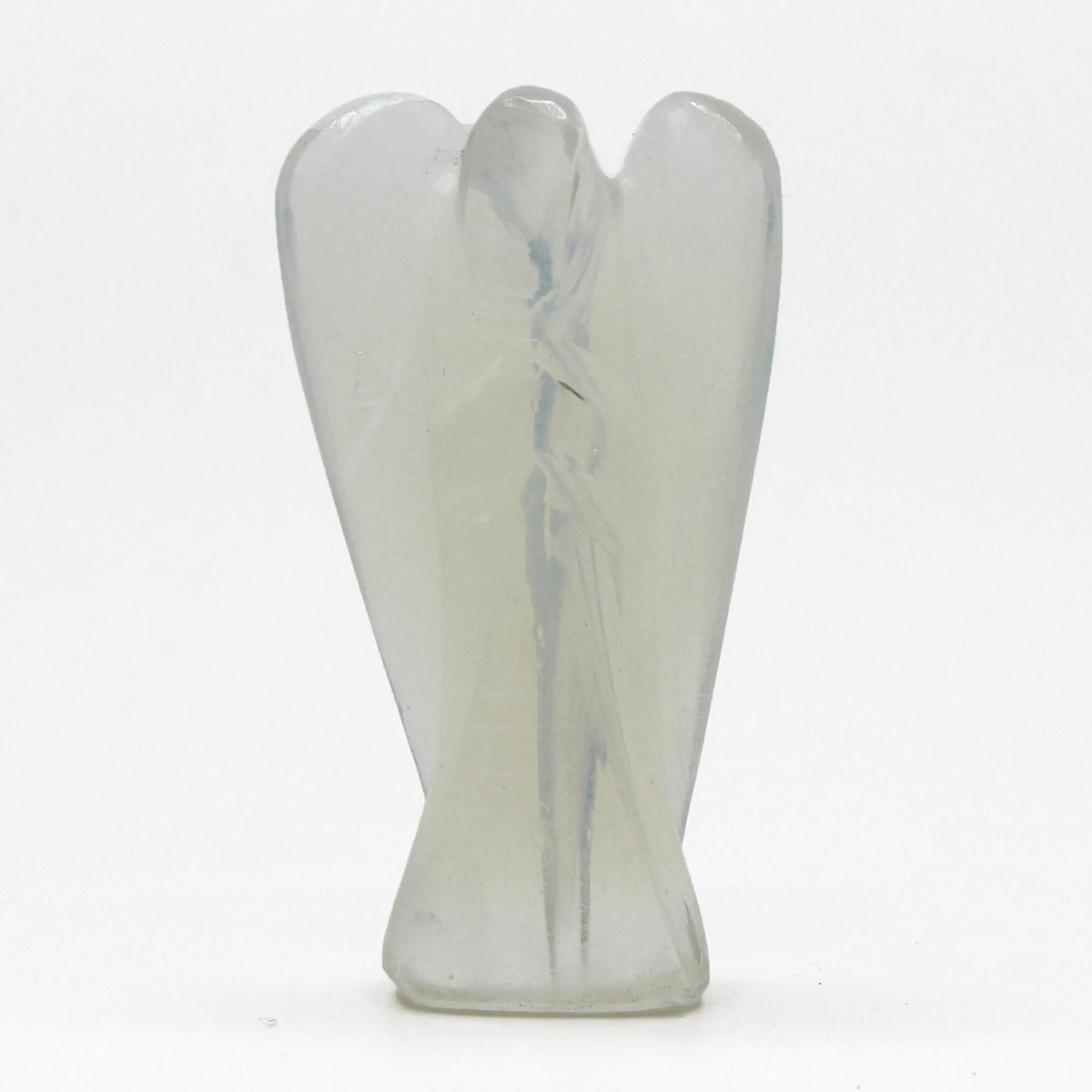 Hand Carved Opalite Gemstone Angel Figure – view 4