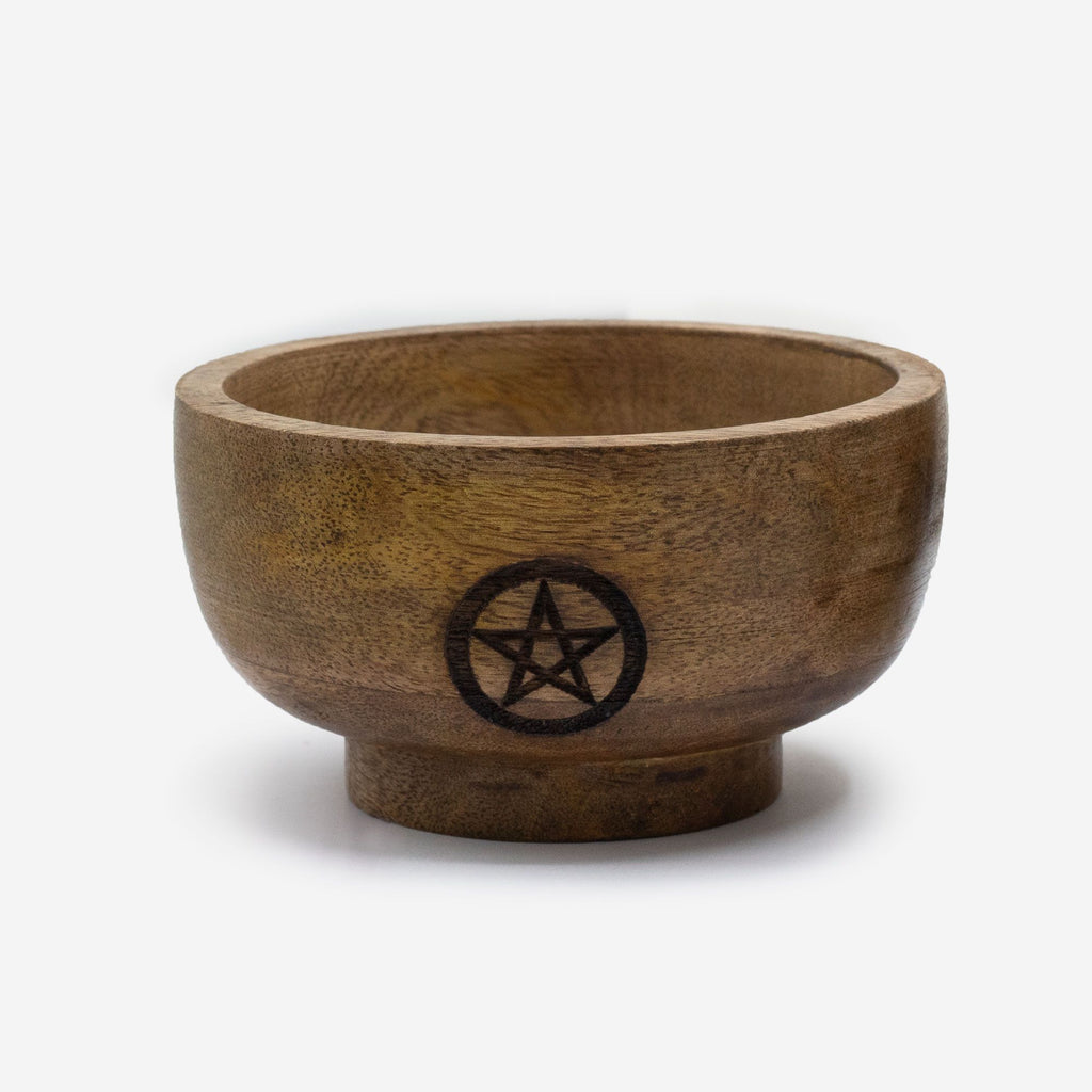 Carved Wood Ritual Incense Cone Holder - Assorted