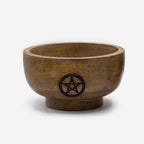 Carved Wood Ritual Incense Cone Holder - Assorted