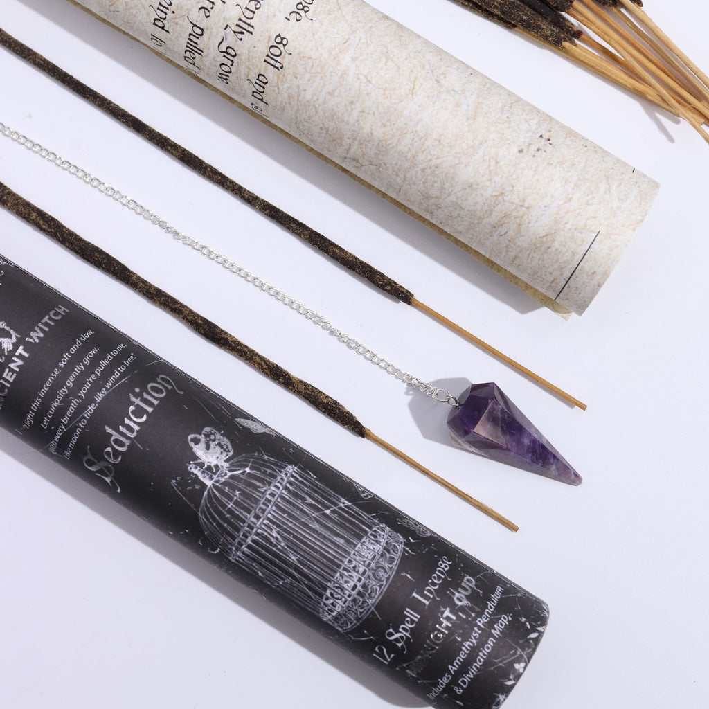 Ancient Witch Seduction Incense with Amethyst Pendulum – view 7