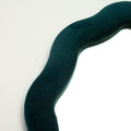 Squiggly Oval Pebble Mirror - Royal Teal - 20.5x32.5cm