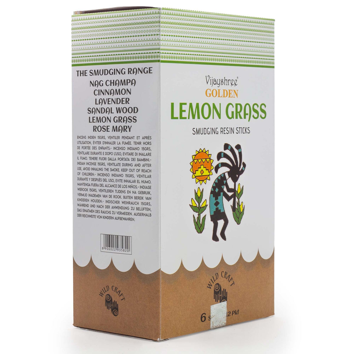 Golden Lemon Grass Smudging Resin Sticks - 30g – view 6