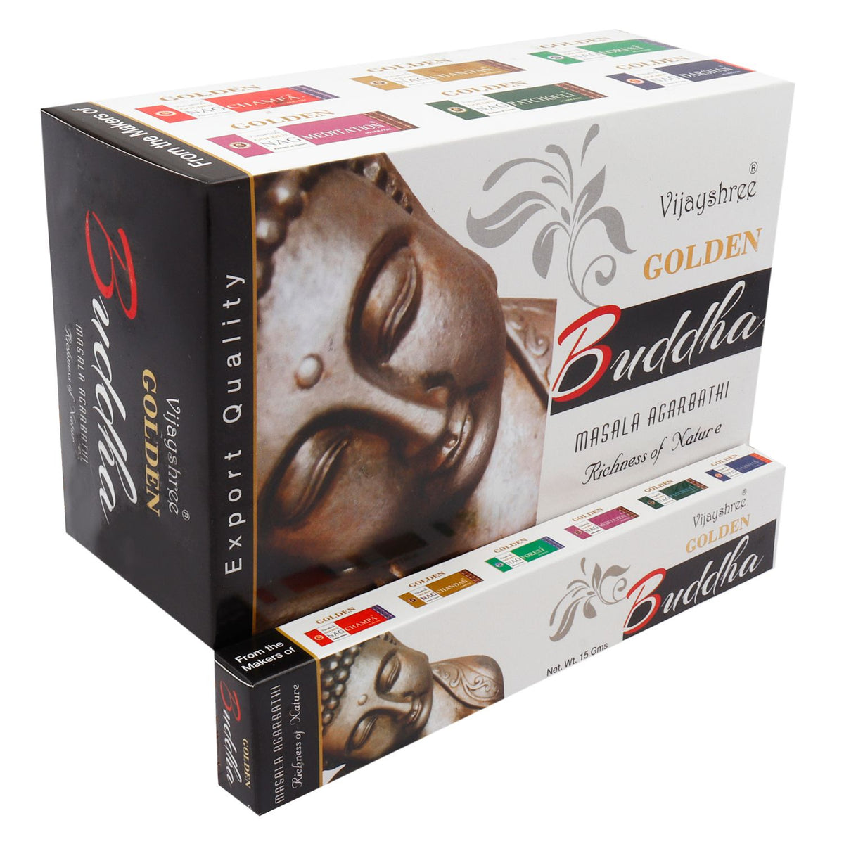 Golden Nag Golden Buddha Incense Sticks 15g Pack – view 2