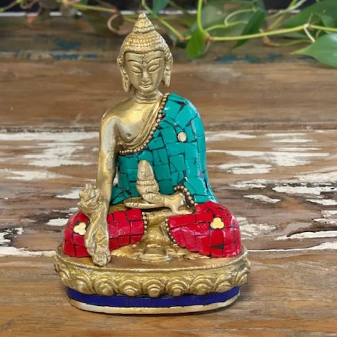 Brass Buddha Figure - Amitabha - 9.5 cm – view 4
