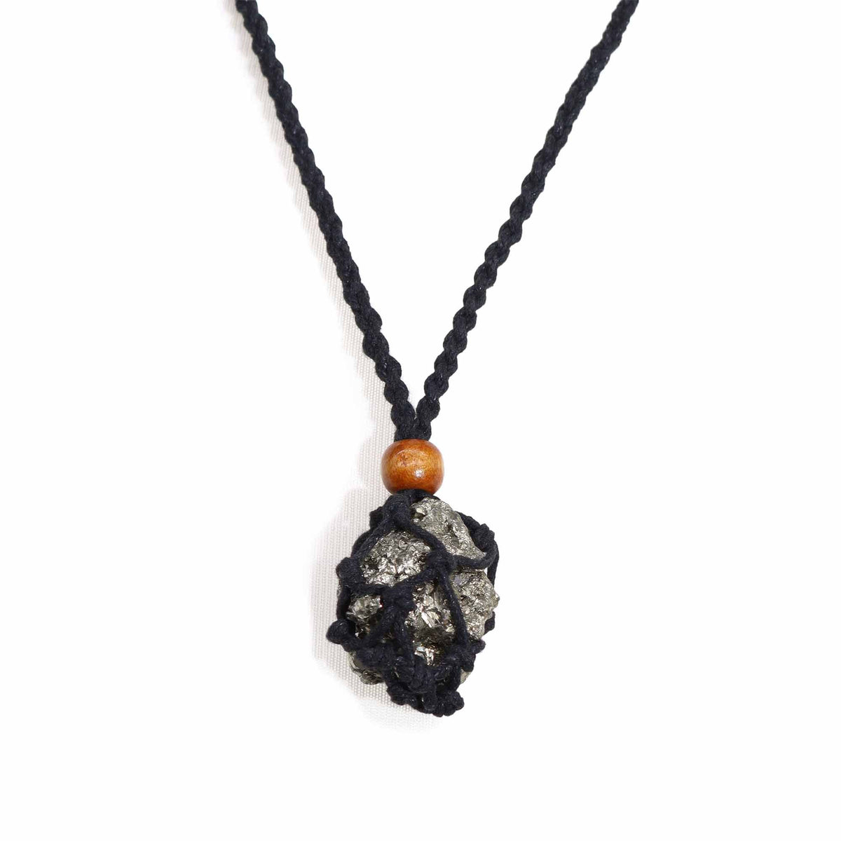 Waxed Cotton Necklace Cord 45cm - Black – view 5