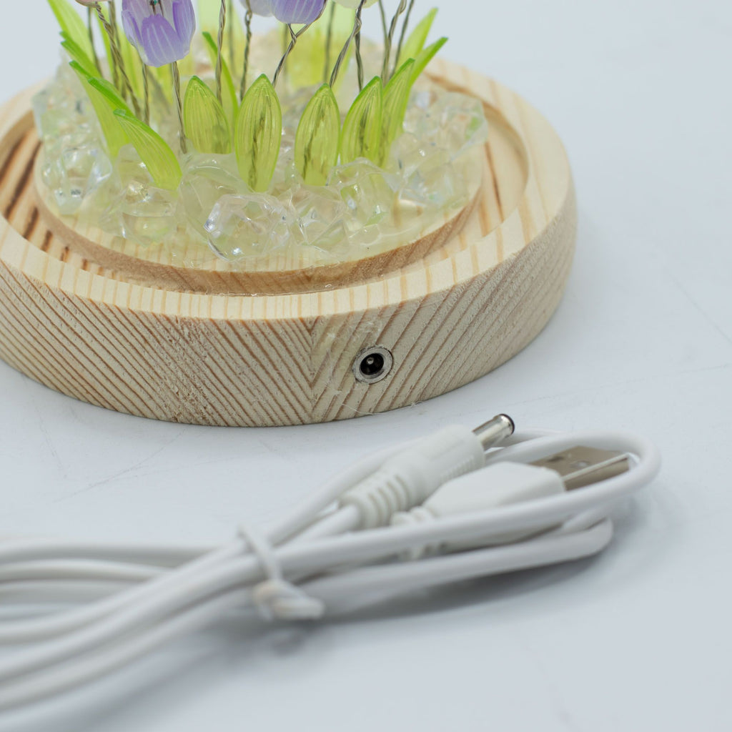 Floral Glow Dome - Multi Tulips, LED USB – view 5