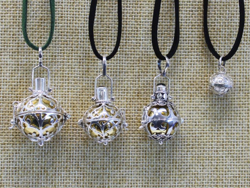 Silver Angel Bell Necklace - Healing - 23mm