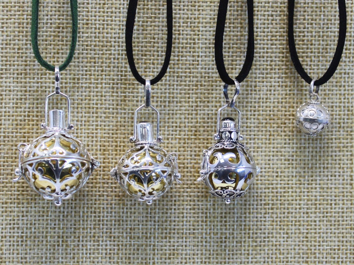 Silver Angel Bell Necklace - Healing - 23mm