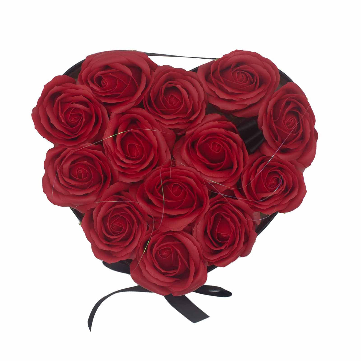 13 Red Soap Roses Heart Gift Box – view 4