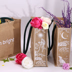 Hop Hare Jute Bag - I am Brave – view 3
