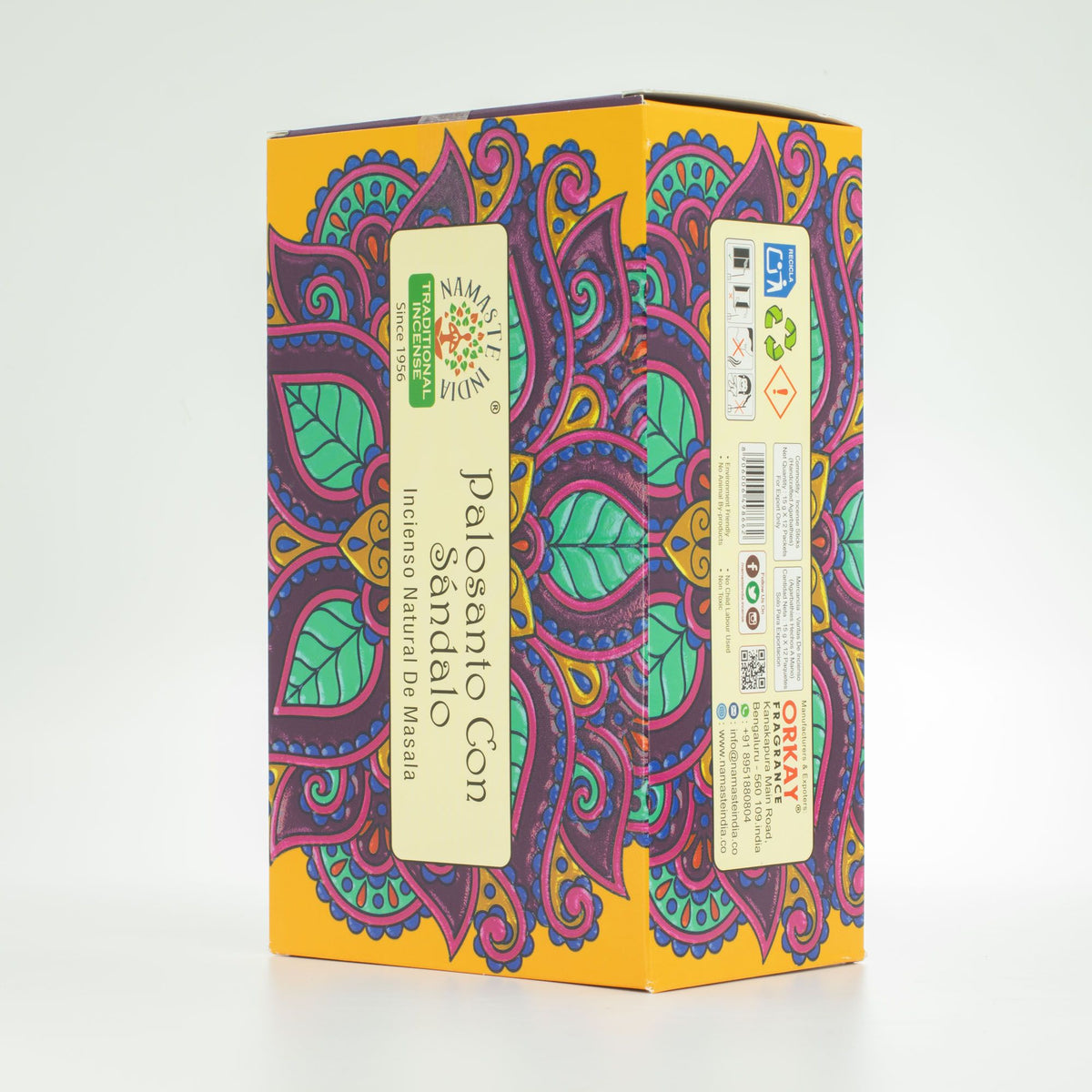 Namaste Mandala Masala Incense - Palo Santo with Sandalwood – view 3