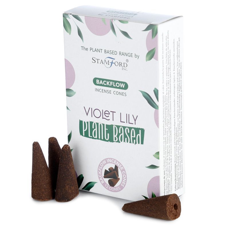 Stamford Backflow Incense Cones - Violet Lilly (12 pack) – view 4