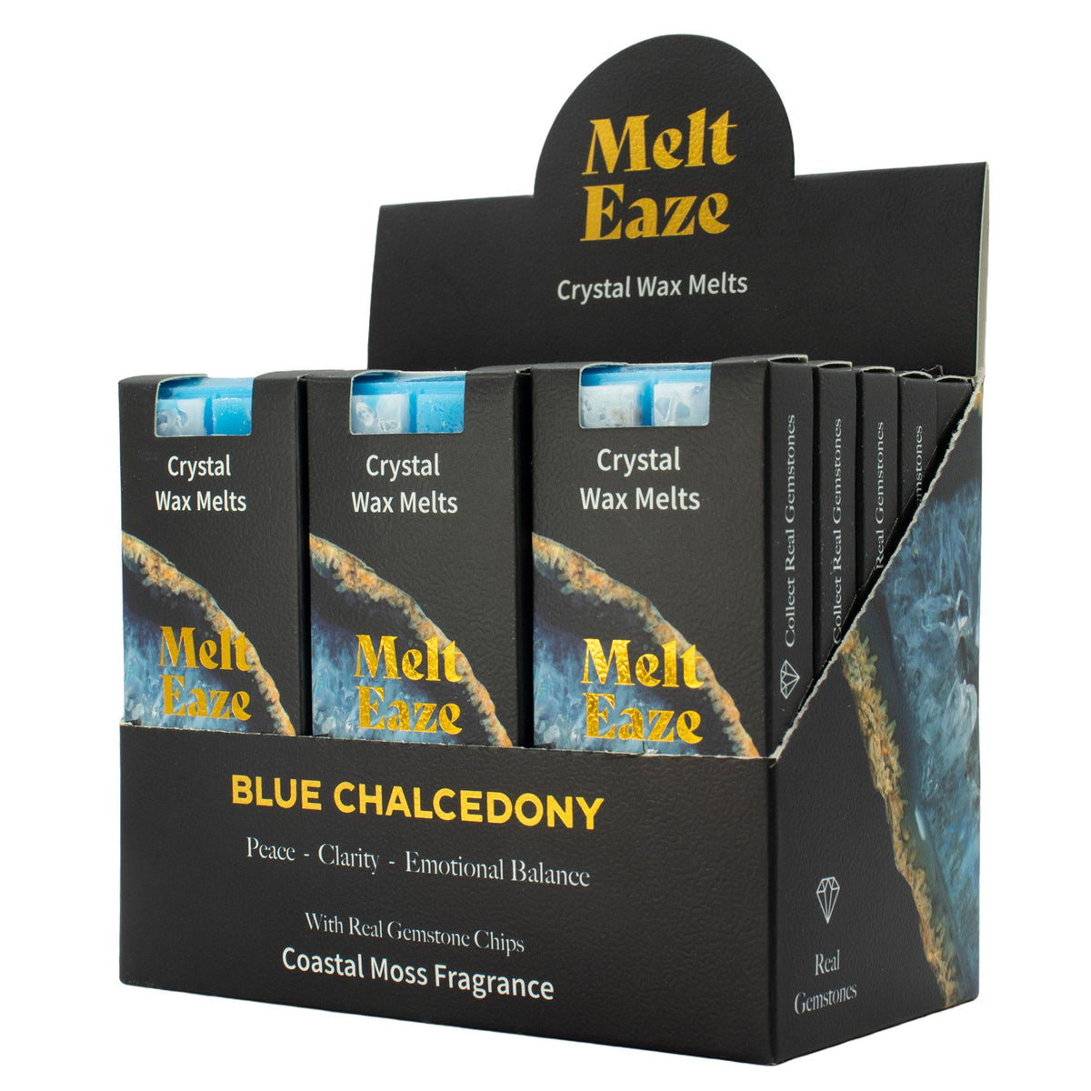 Blue Chalcedony Wax Melts 50g - Coastal Moss – view 6