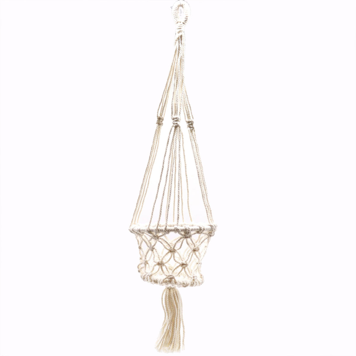 Small Macrame Plant Hanger, 75cm – view 4