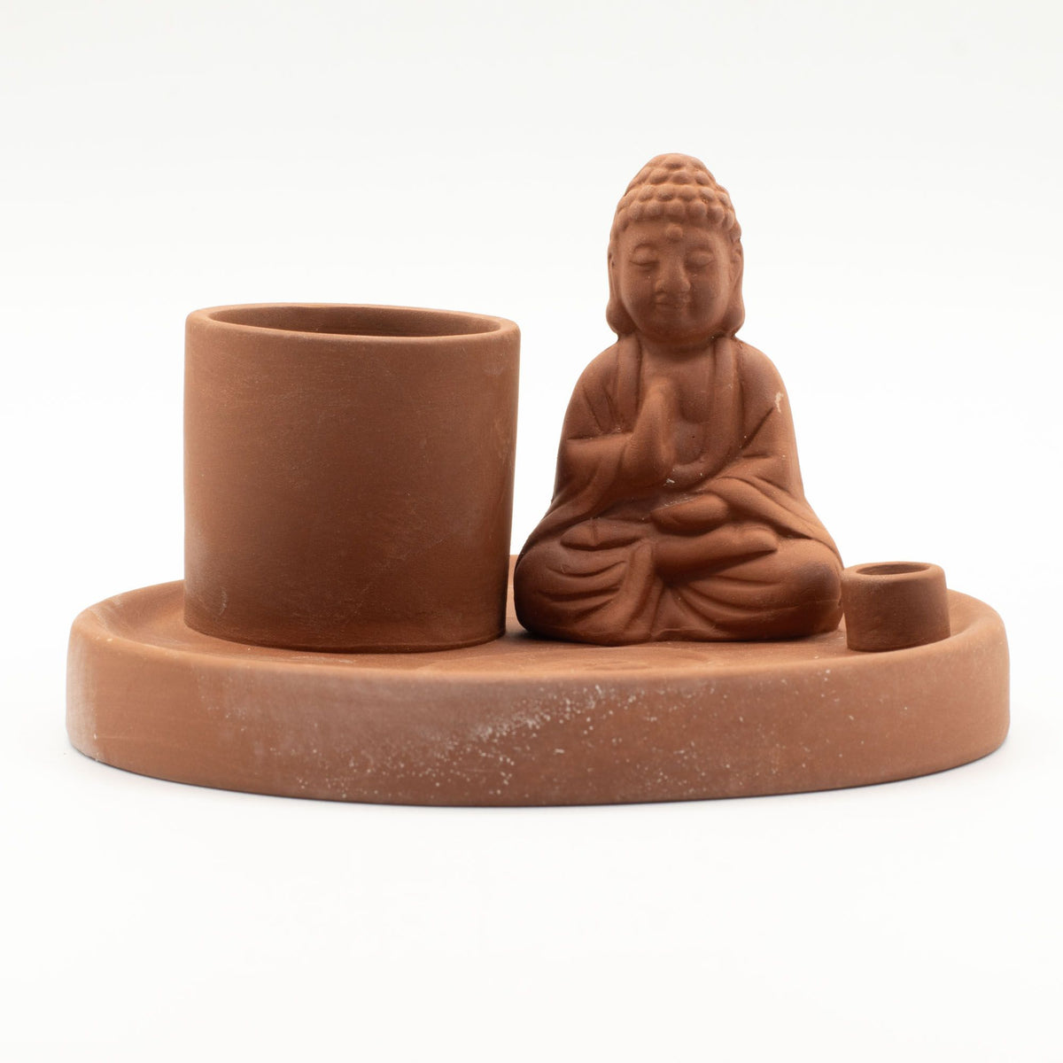 Ceramic Buddha Incense Plate - Terracotta – view 7