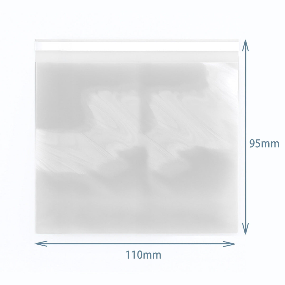 Resealable Poly Bags 110x95mm - Pack of 500 – view 2