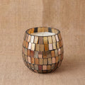 Small Glass Jar Candle - Amber Mosaic