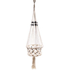 Large Beaded Macrame Plant Hanger, 77cm – view 9